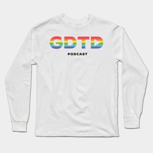 GDTD Rainbow Stripe Monogram Long Sleeve T-Shirt